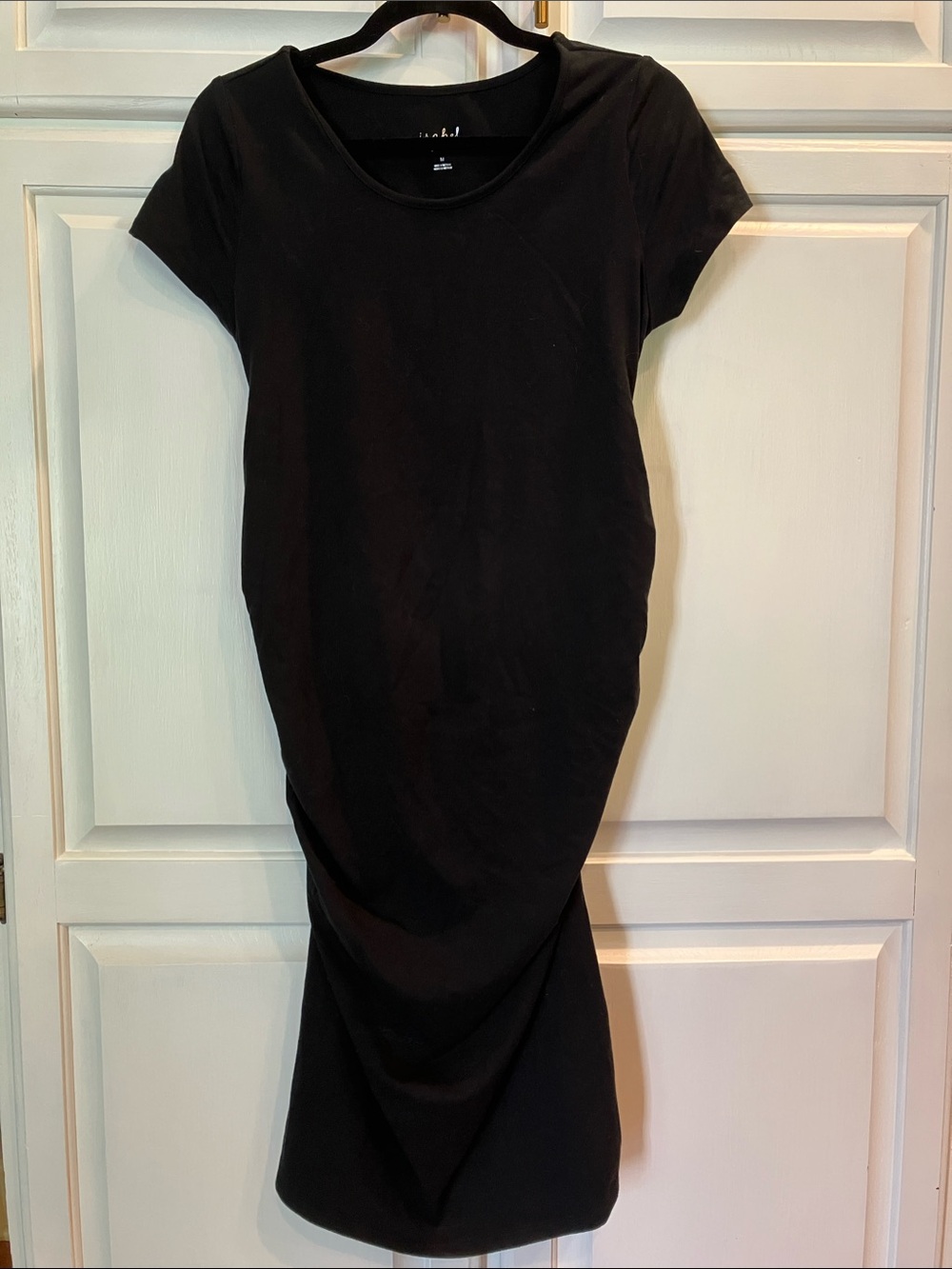 Isabel Maternity by Ingrid & Isabel Black Scoop Neck Midi Dress